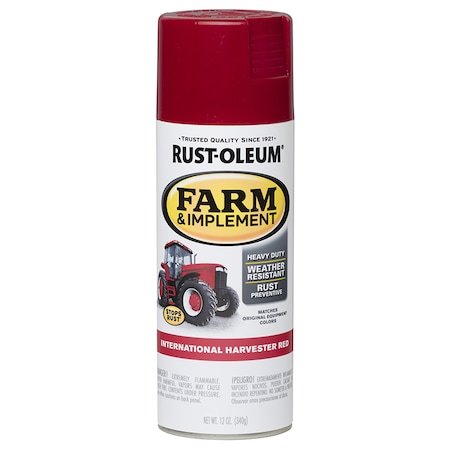 Rust-Oleum 12 Oz International Harvester Red Specialty Farm Equipment Spray 280127